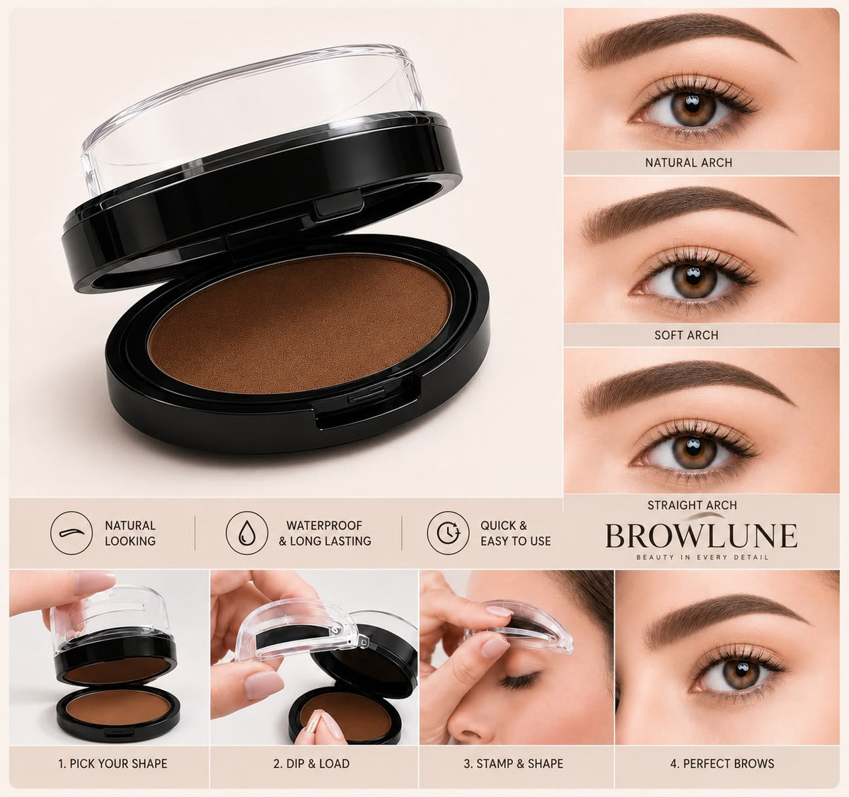 BROWLUNE™ Instant Brow Stamp Kit